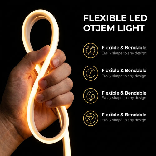 Otjem Flexible Waterproof 220V Silicon LED Light Strip