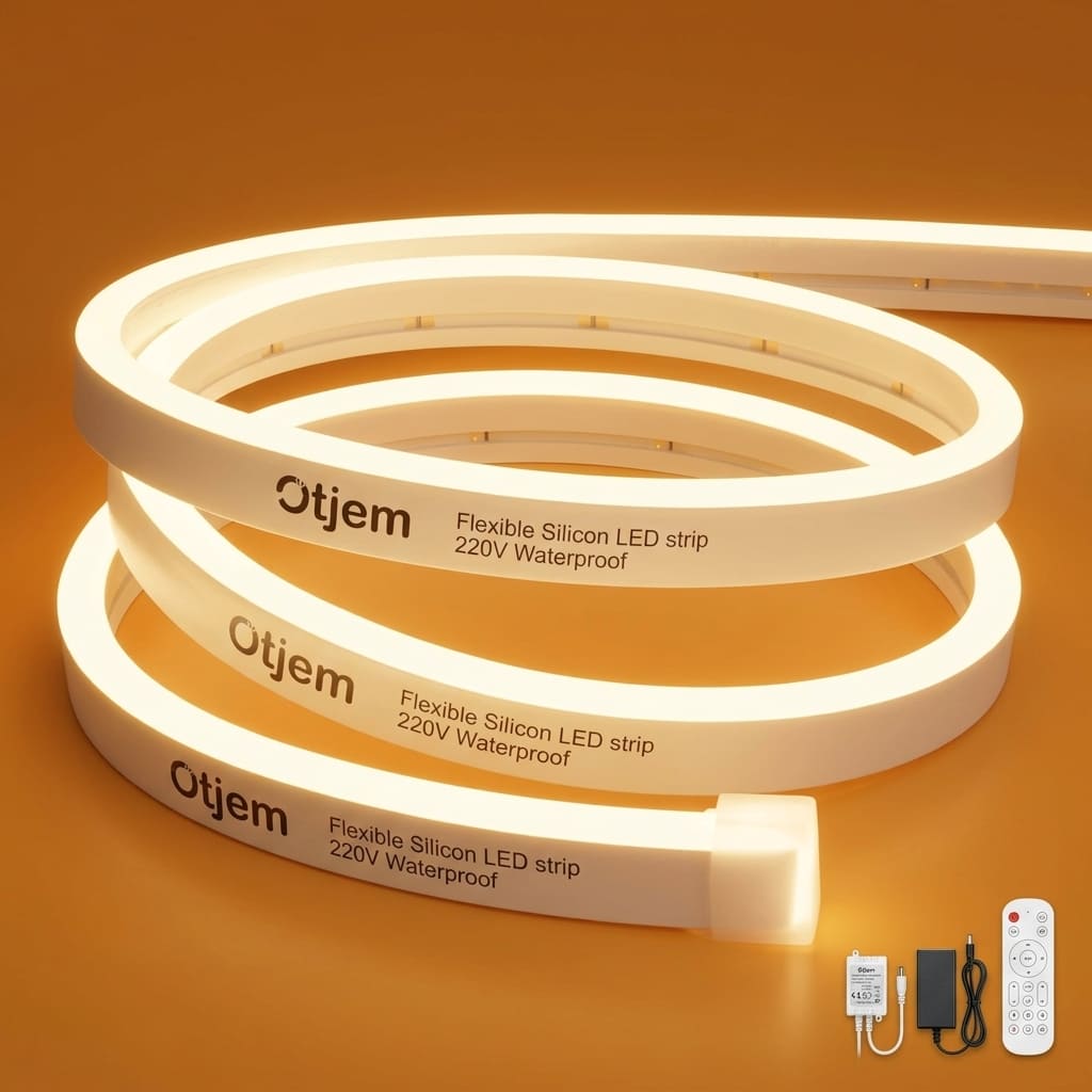 Otjem Flexible Waterproof 220V Silicon LED Light Strip